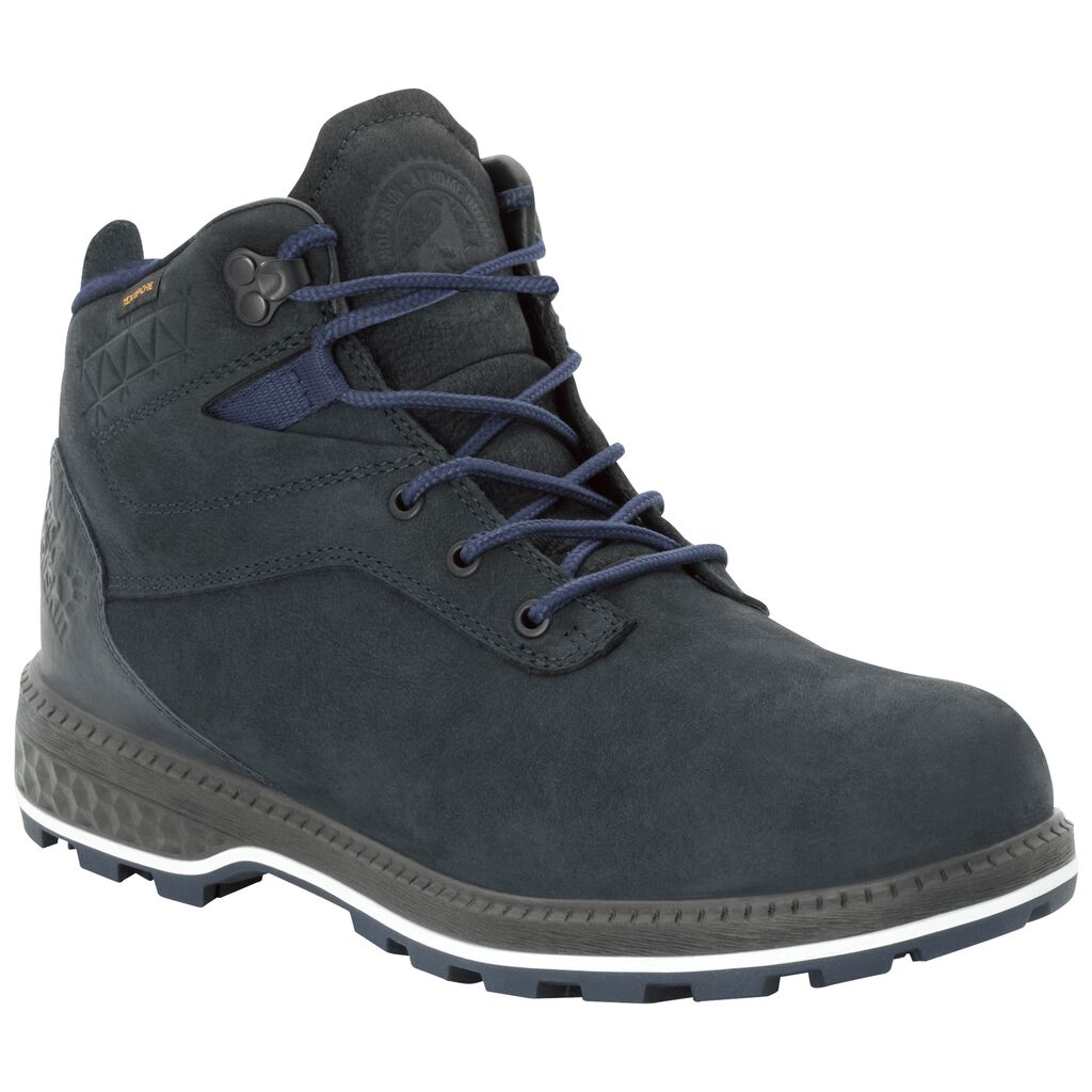 Jack Wolfskin JACK RIDE TEXAPORE MID Chaussures Homme Bleu Foncé/Noir - TCNRBOV-04